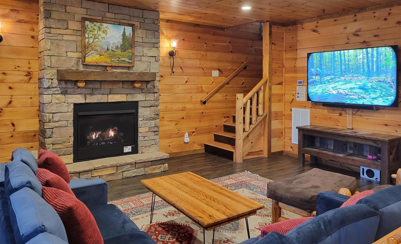 גטלינבורג Ridge View Lodge Nature And Mountain View - Hot Tub - Firepit - Yard - Games מראה חיצוני תמונה